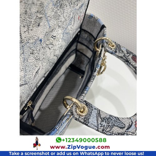 Dior Lady Dior 24cm Medium - Image 8